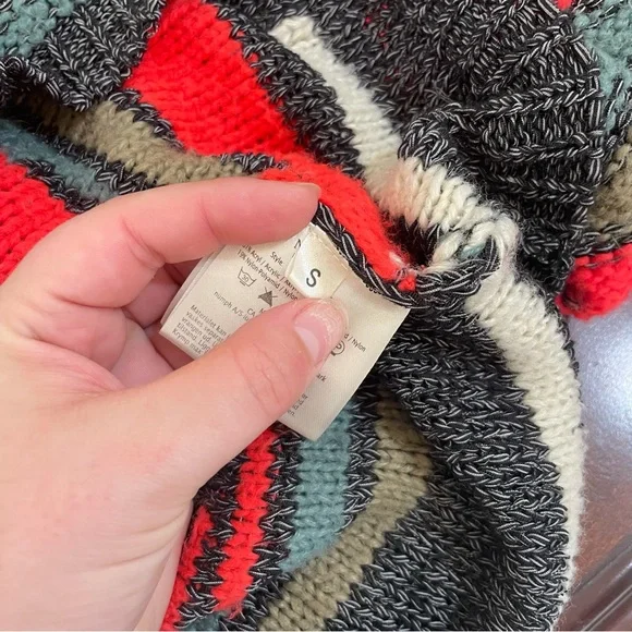 Anthropologie Nümph Gerda Mixed Knit Sweater Size Small - Picture 5 of 6